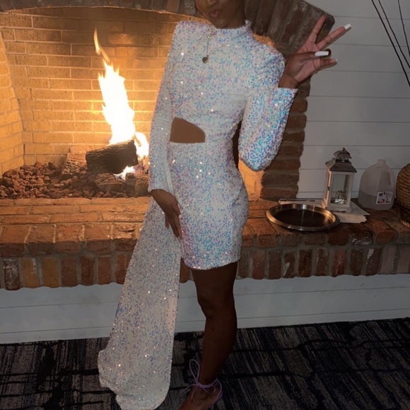 White sequin dress - Picture 3 of 3